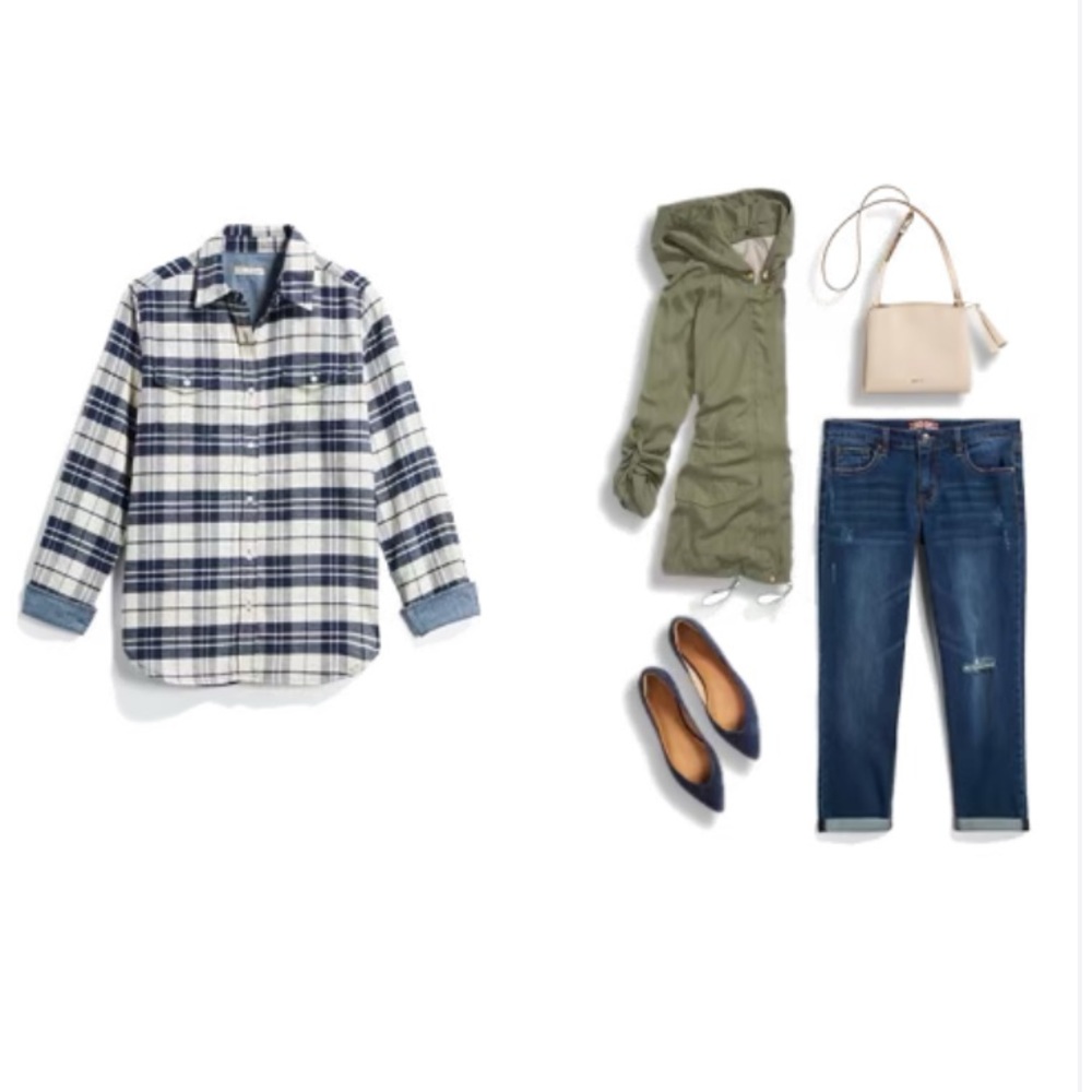 Button Down Flannel Shacket - Picture 9 of 9